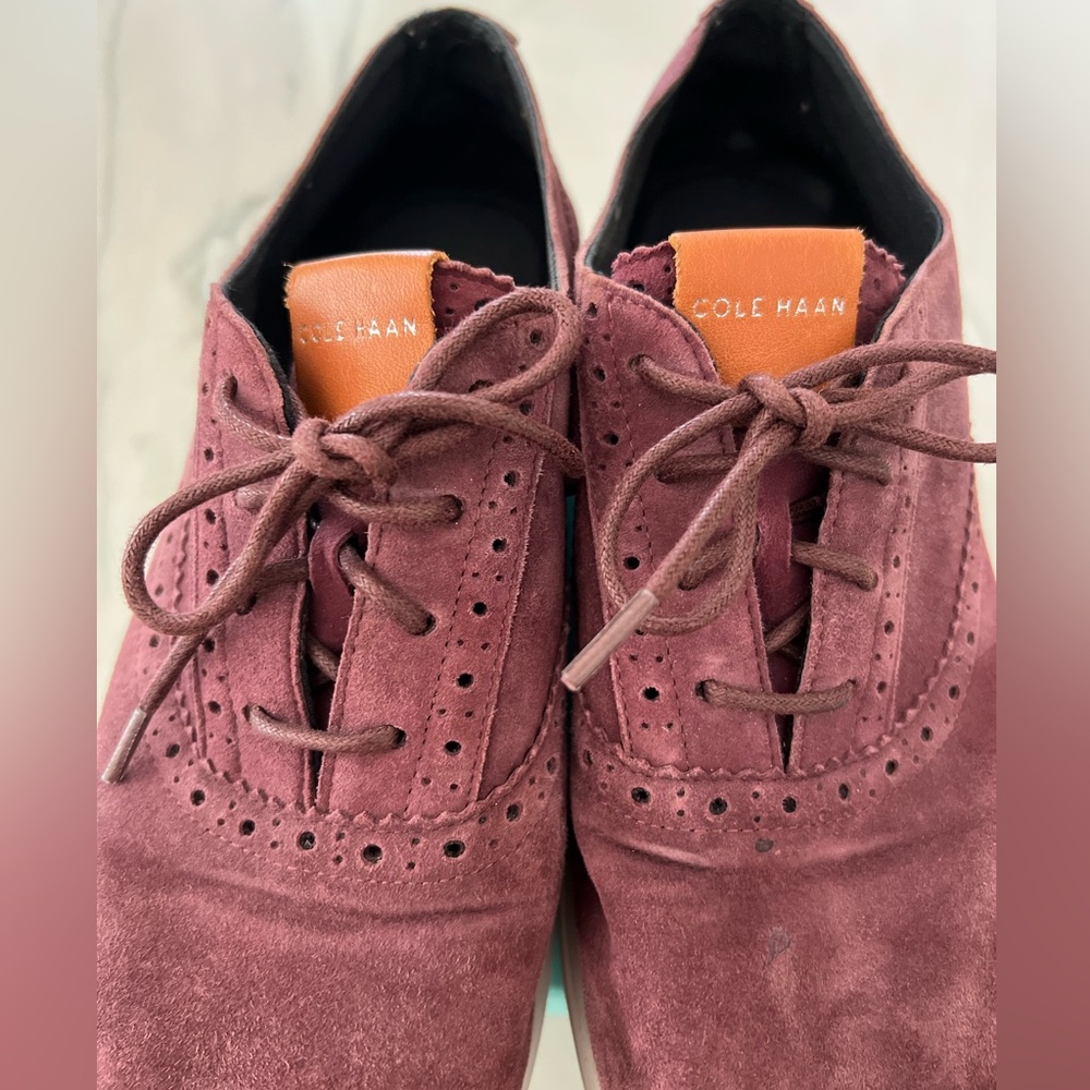 Cole Haan Zero Ground wingtip Oxford Shoes sz 7.5 - Picture 4 of 16